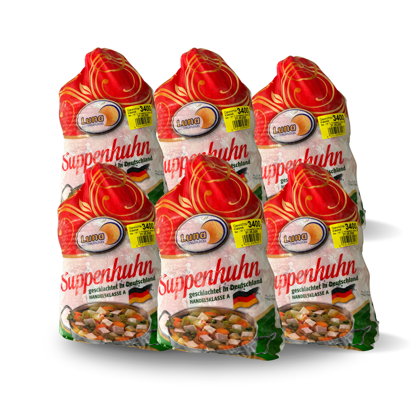 - Luna Suppenhuhn – premium soup hen for rich, collagen-packed broths and stews
