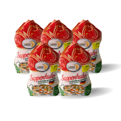 - Luna Suppenhuhn – premium soup hen for rich, collagen-packed broths and stews
