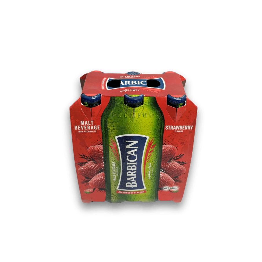 Barbican Strawberry – fruity, fizzy non-alcoholic malt drink in 330ml bottle