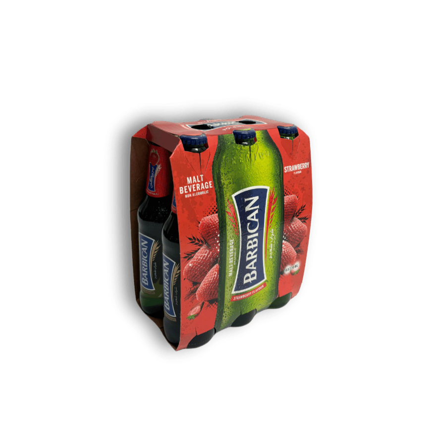 Barbican Strawberry – fruity, fizzy non-alcoholic malt drink in 330ml bottle