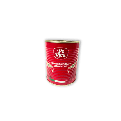 De Rica Tomato Purée – Thick, smooth tomato concentrate in retail cans or bulk cartons, ideal for cooking