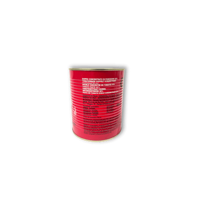 De Rica Tomato Purée – Thick, smooth tomato concentrate in retail cans or bulk cartons, ideal for cooking