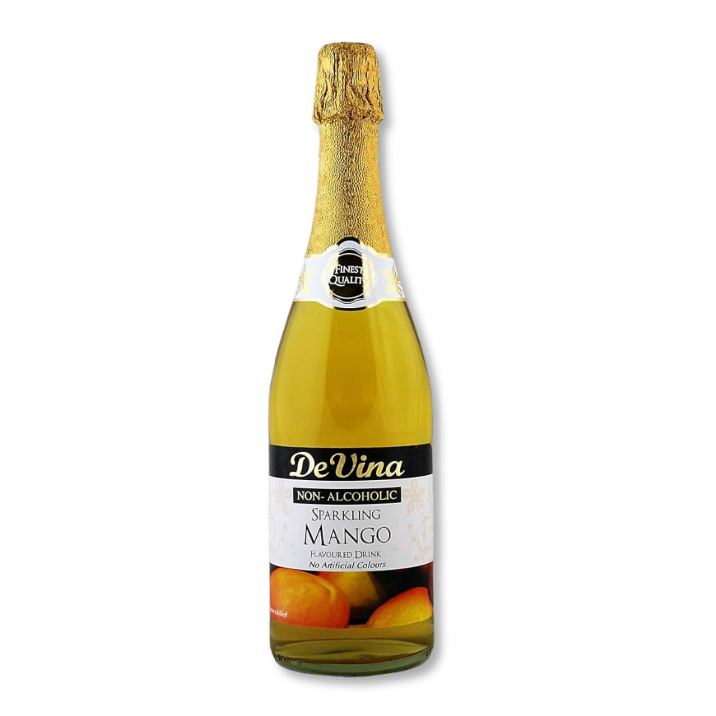 Non-Alcoholic Sparkling Mango – 750ml glass bottle, tropical fruity flavor from the UK
