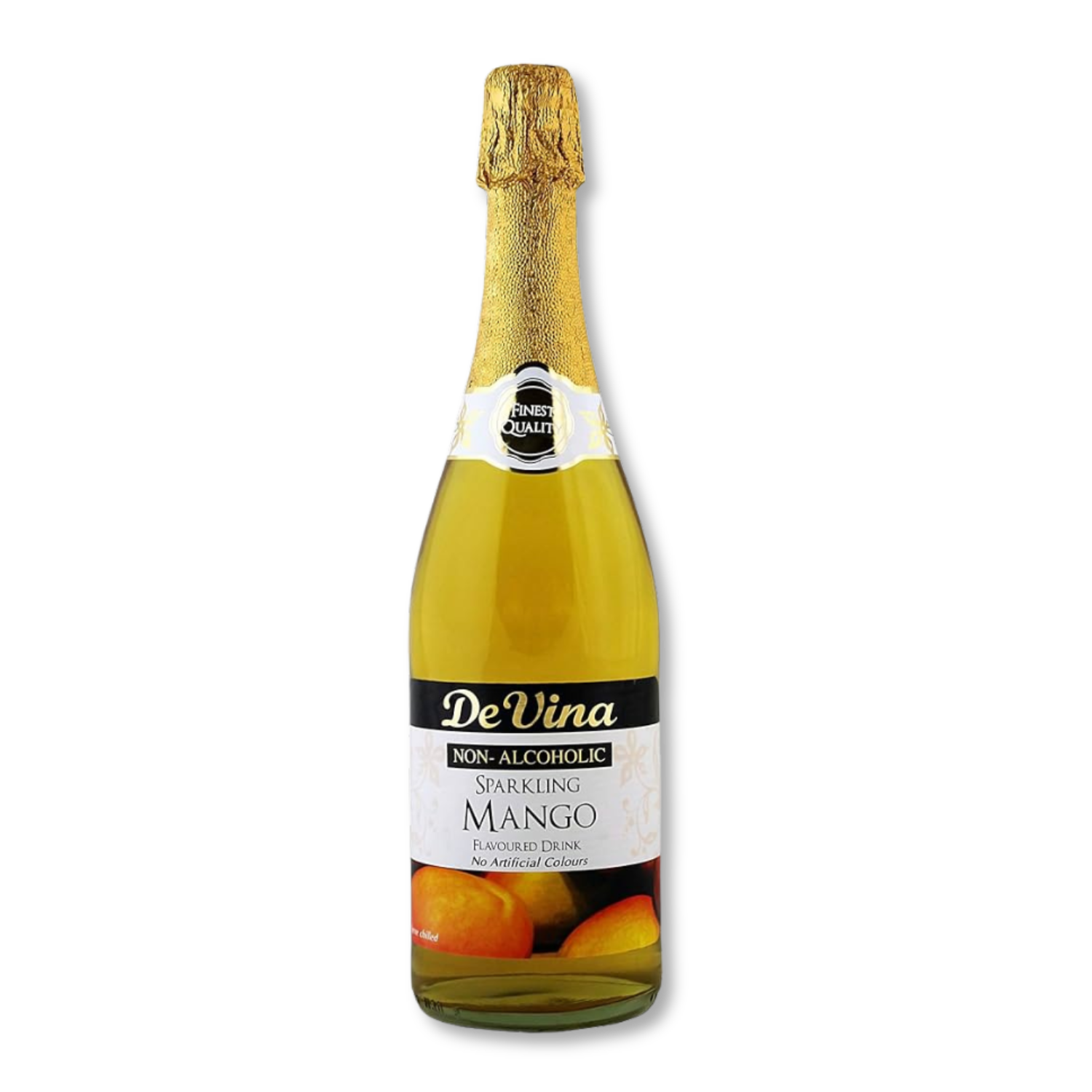 Non-Alcoholic Sparkling Mango – 750ml glass bottle, tropical fruity flavor from the UK