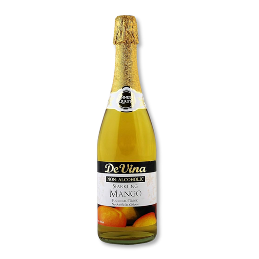 Non-Alcoholic Sparkling Mango – 750ml glass bottle, tropical fruity flavor from the UK