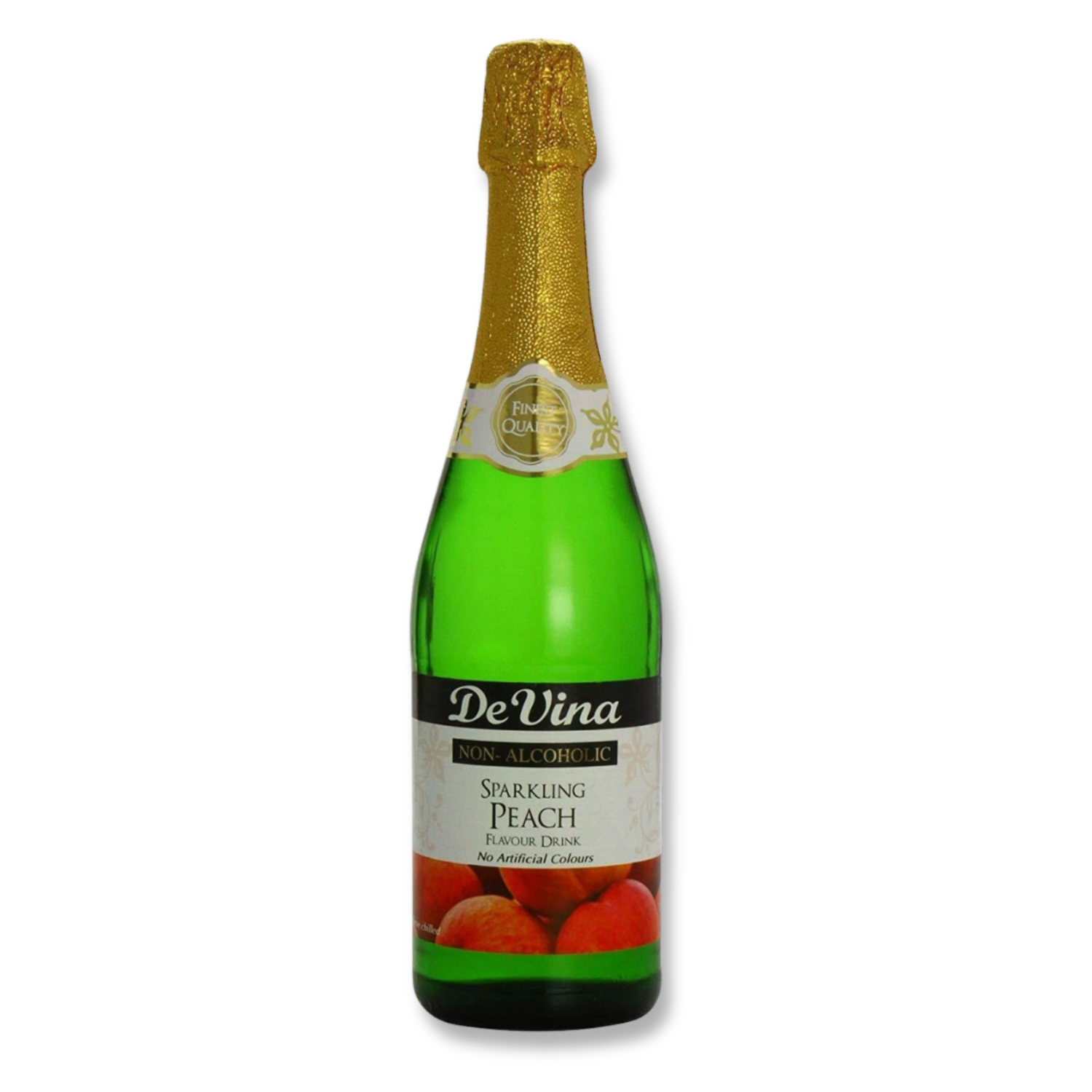 Non-Alcoholic Sparkling Peach – 750ml glass bottle, fruity & refreshing peach flavor from the UK