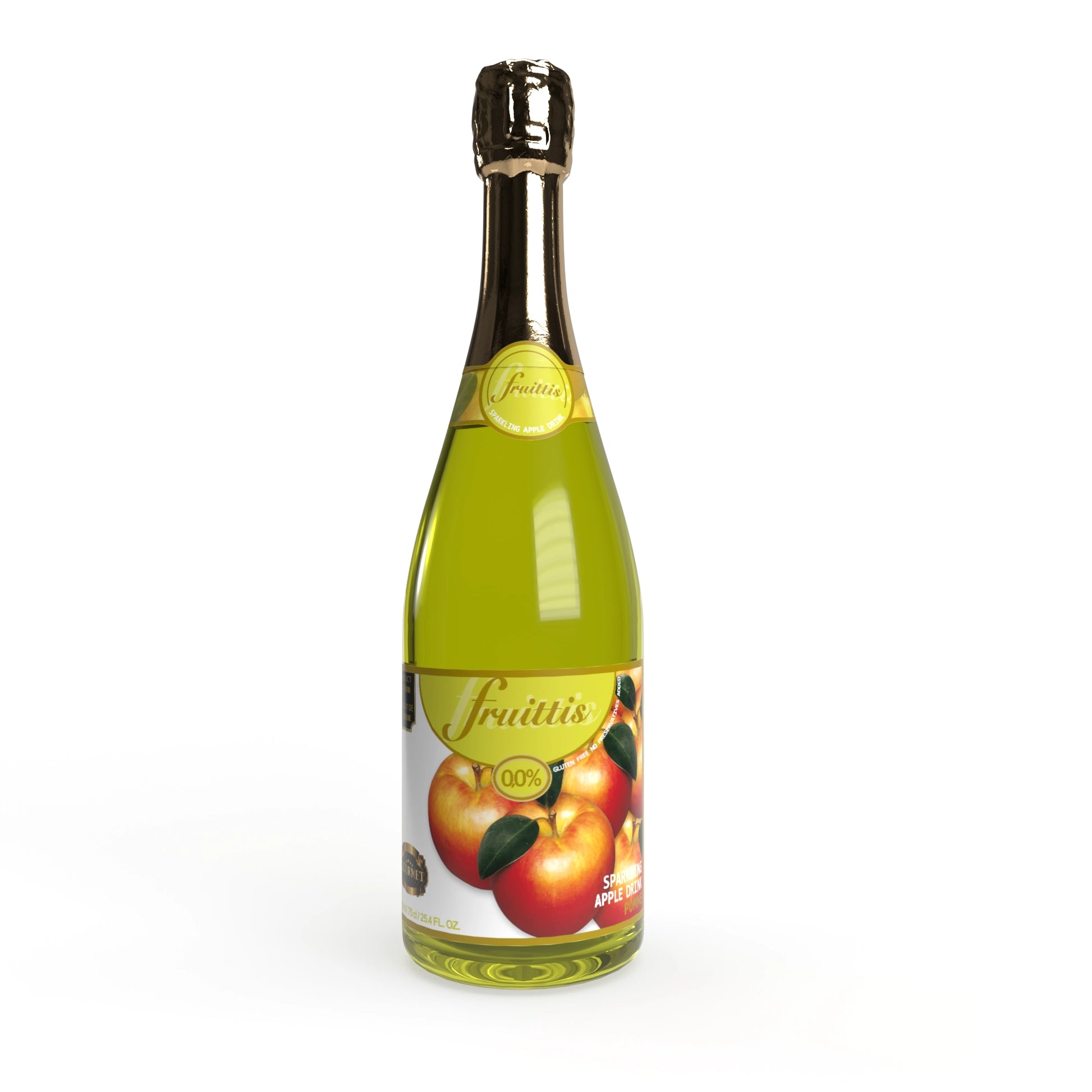 Non-Alcoholic Sparkling Apple – 750ml glass bottle, crisp & refreshing apple flavor from Spain