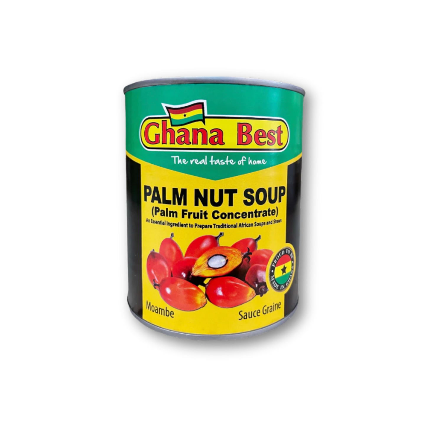 Ghana Best Palm Nut Soup – Thick palm fruit concentrate for authentic African soups like abenkwan and banga on a white background
