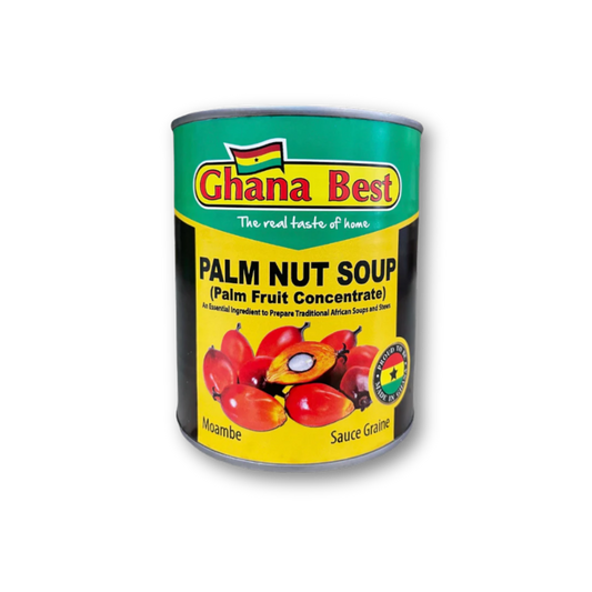 Ghana Best Palm Nut Soup – Thick palm fruit concentrate for authentic African soups like abenkwan and banga on a white background