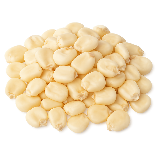 Hominy Corn – 100% dried maize kernels, retail pack or bulk bag, cleaned & packed in Ireland
