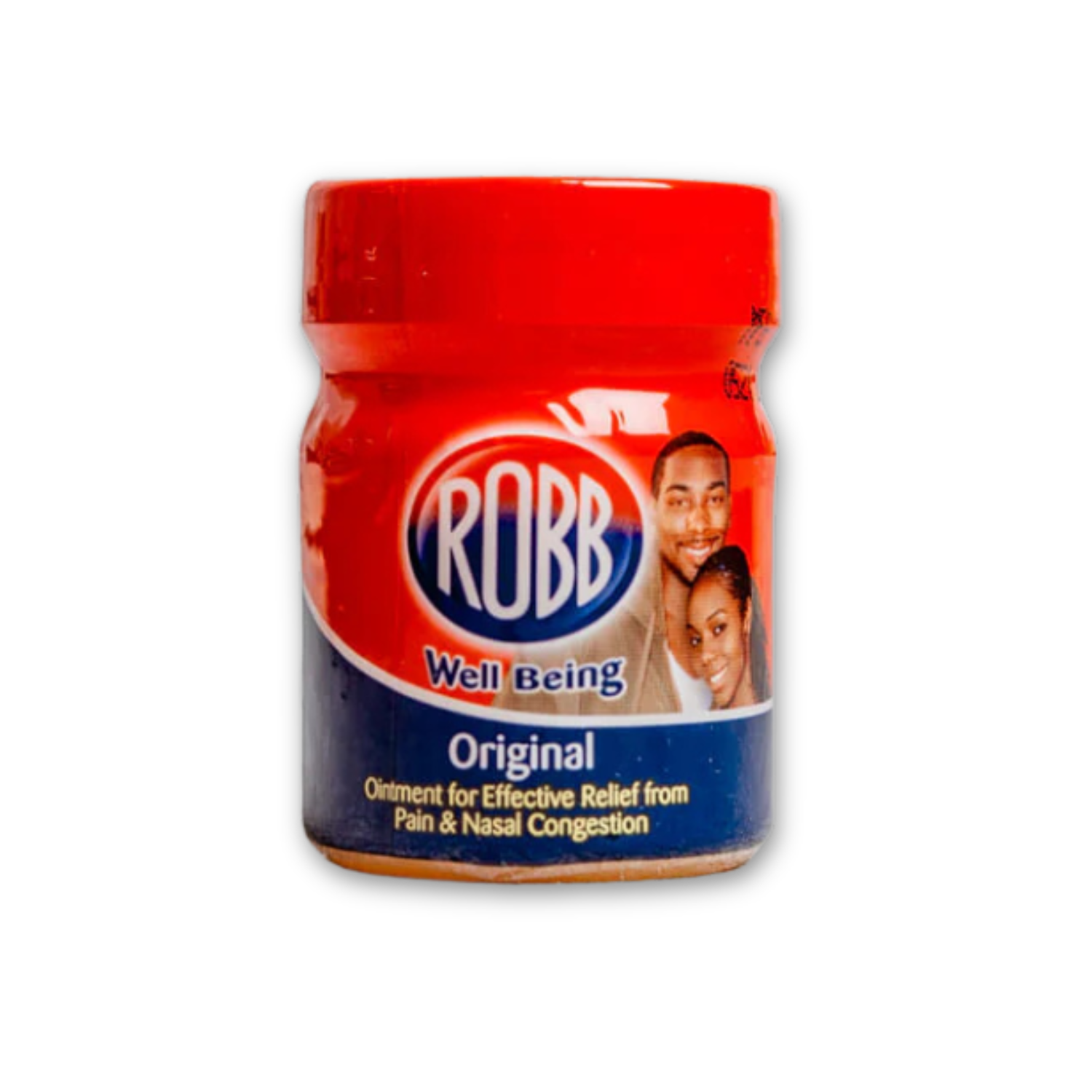 Jar of Robb Well Being Original ointment on a white background