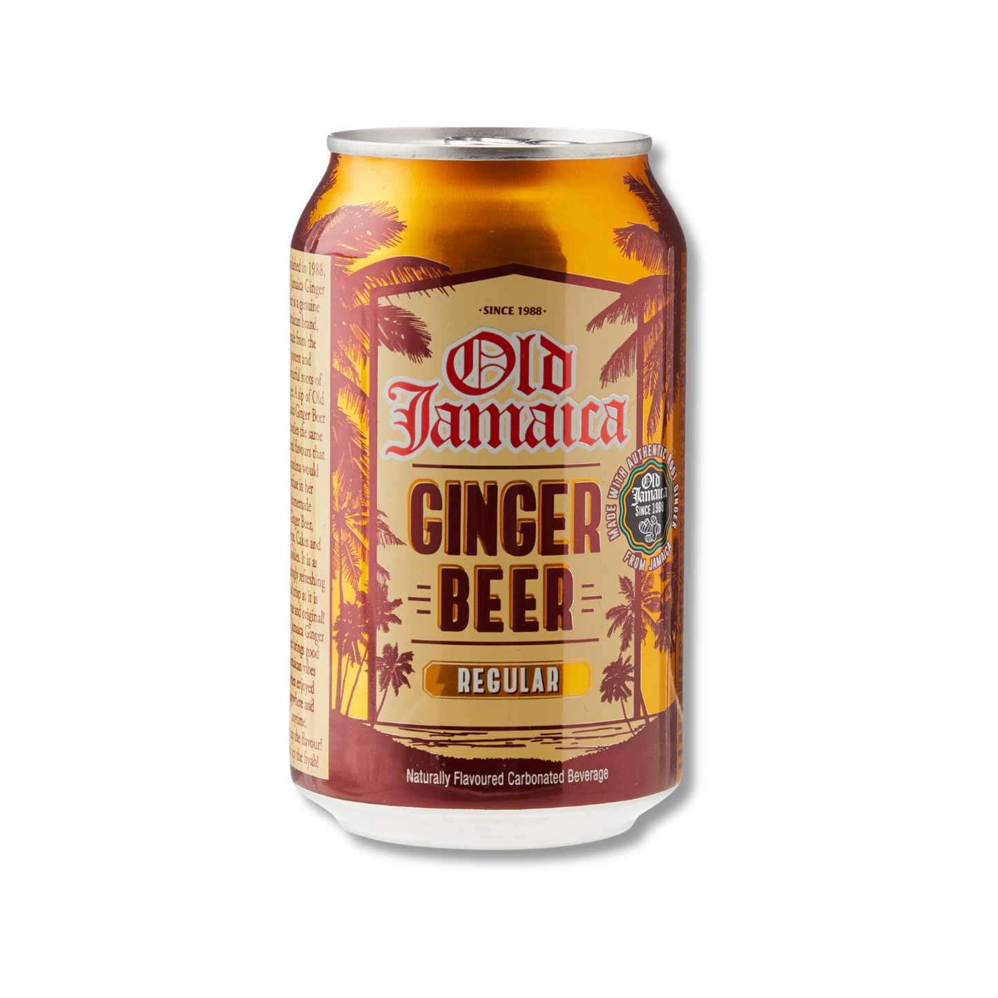 Carbonated Ginger Beer – 330ml can, refreshing spicy soft drink from the UK