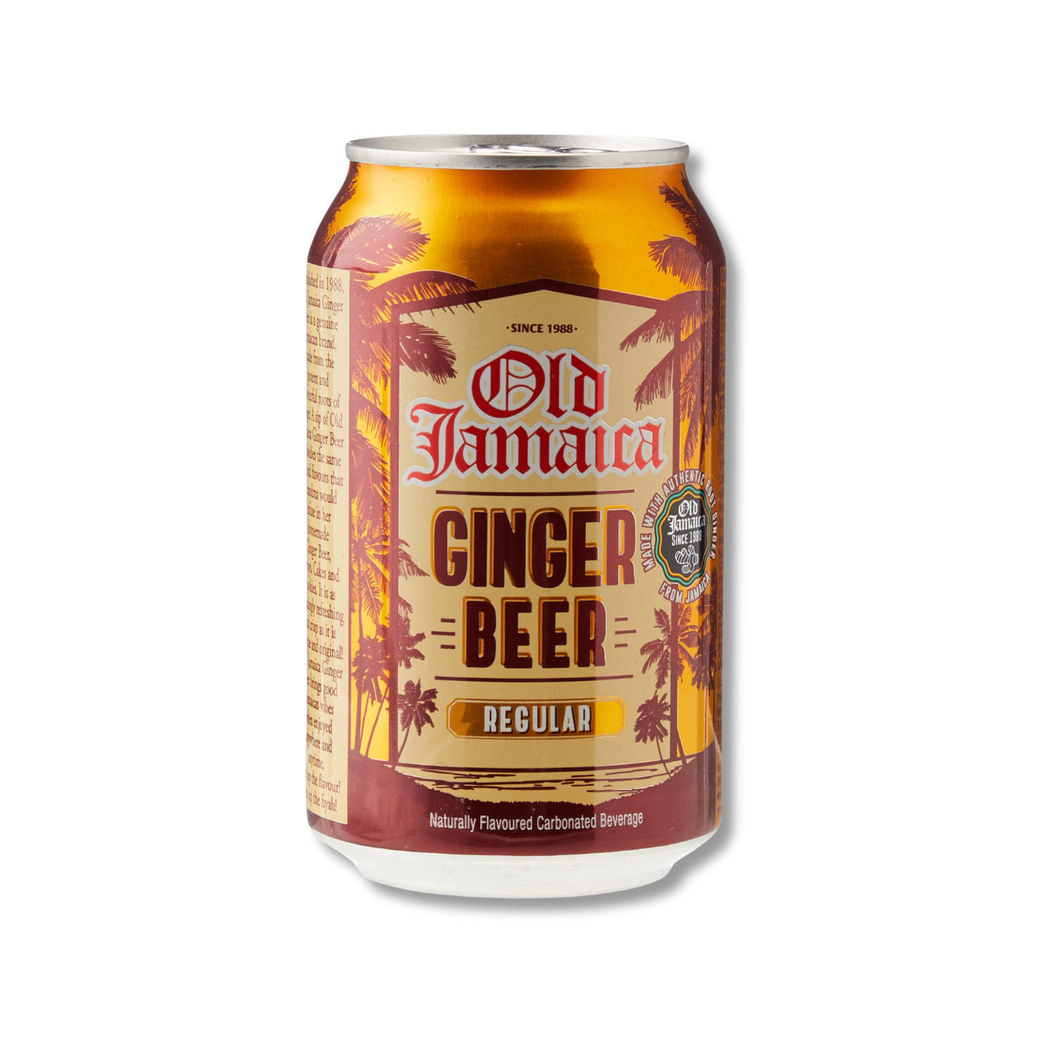 Carbonated Ginger Beer – 330ml can, refreshing spicy soft drink from the UK