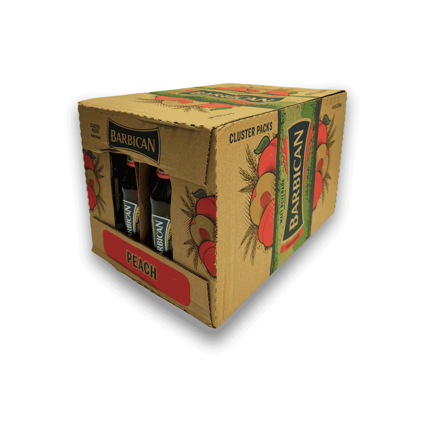 Barbican Peach – non-alcoholic malt drink with juicy peach flavor in 330ml bottles