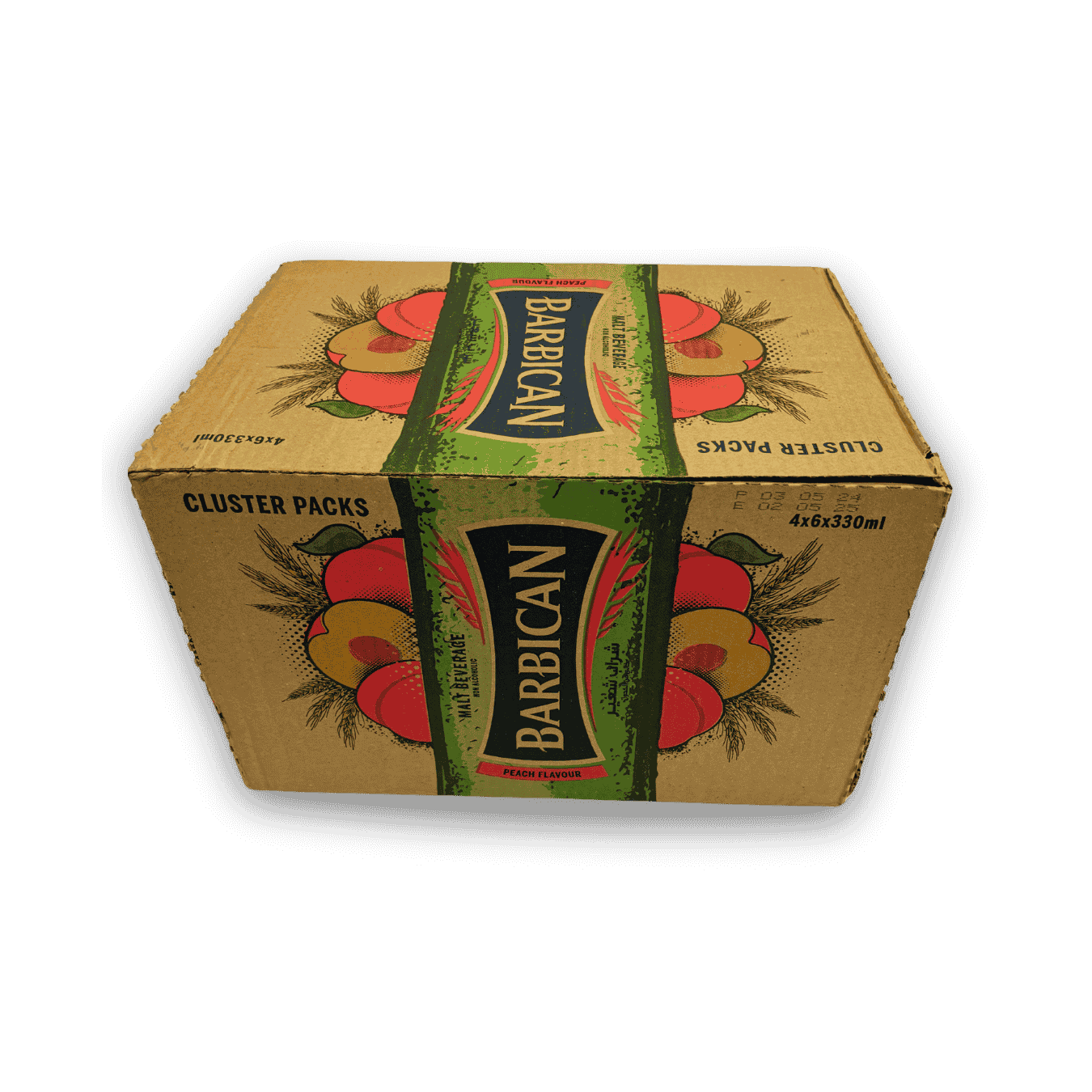 Barbican Peach – non-alcoholic malt drink with juicy peach flavor in 330ml bottles