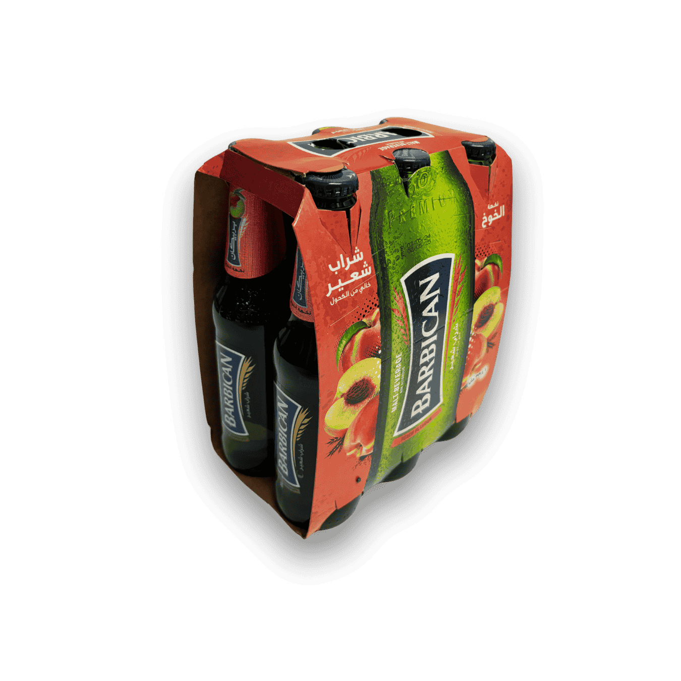 Barbican Peach – non-alcoholic malt drink with juicy peach flavor in 330ml bottles