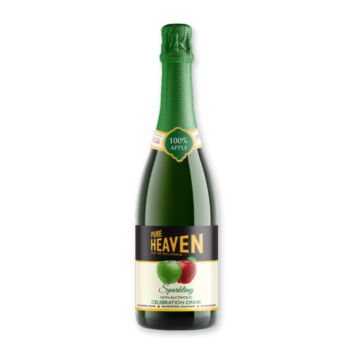 Non-Alcoholic Sparkling Apple – 750ml glass bottle, crisp & refreshing apple flavor from the UK