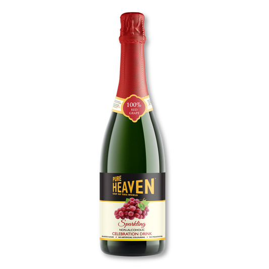 Non-Alcoholic Sparkling Red Grape – 750ml glass bottle, fruity & refreshing grape flavor from the UK