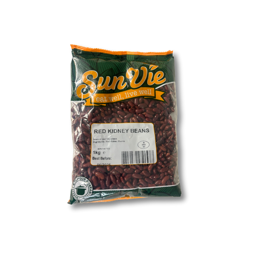 Bag of Sun Vie red kidney beans on a white background
Red Kidney Beans – 100% whole dried beans, retail pack or bulk bag, cleaned & packed in Ireland