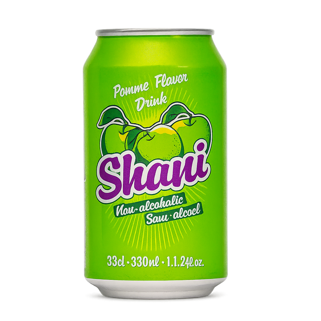 Carbonated Apple Drink – 330ml bottle, crisp & refreshing soft drink from UAE