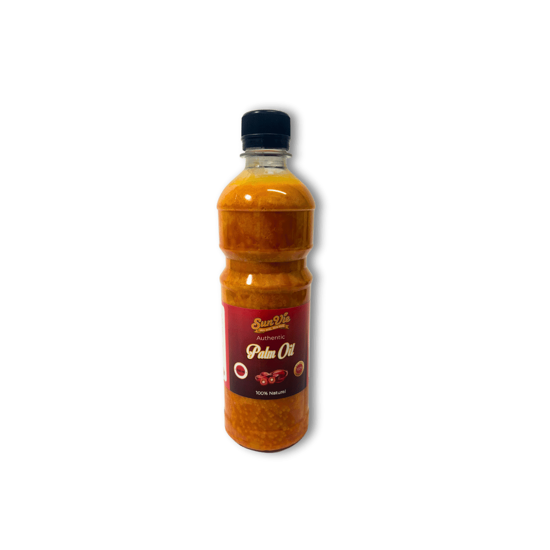 SunVie Palm Oil – Pure palm oil, retail bottle or bulk container, extracted, refined & packed in Ireland