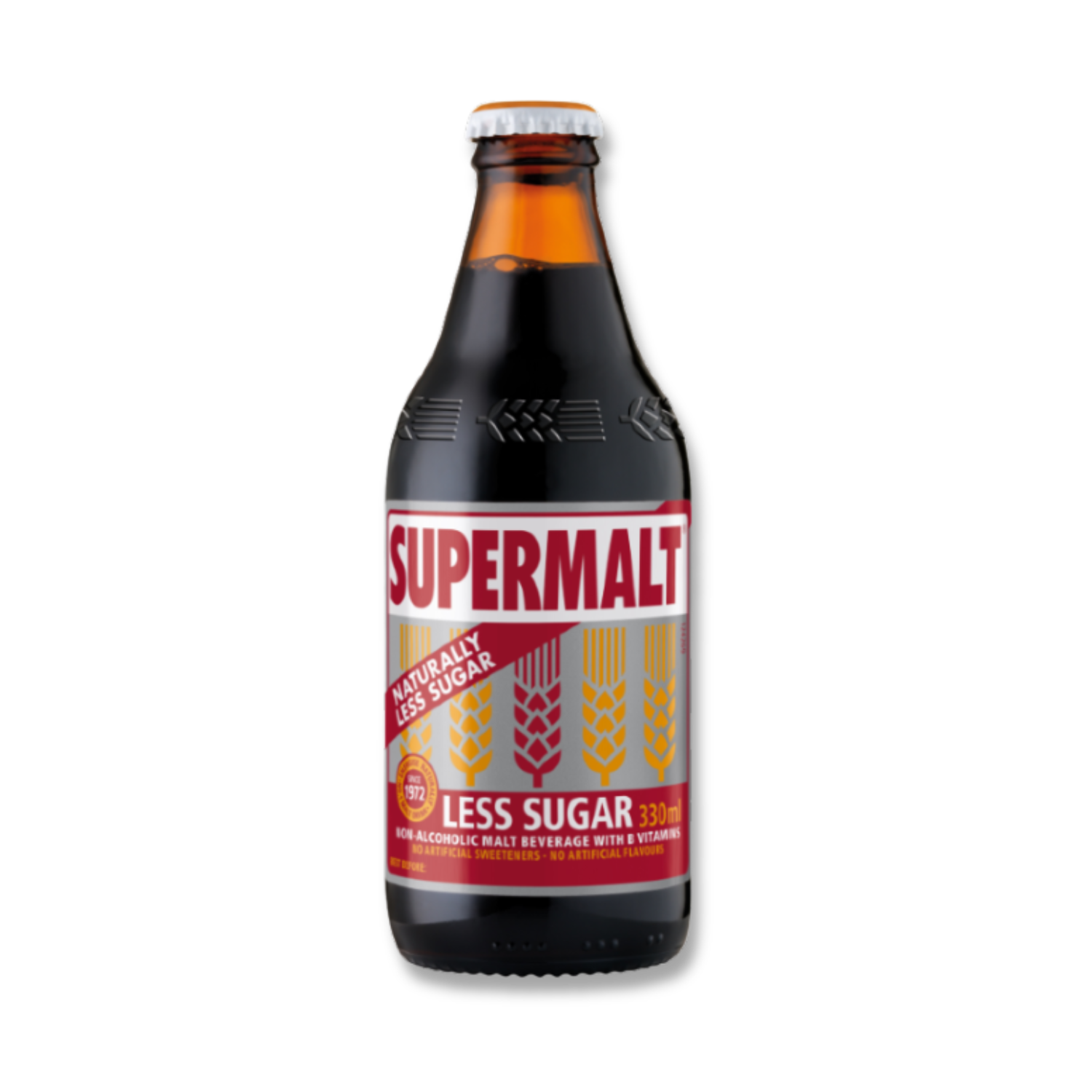 Non-Alcoholic Malt (Less Sugar) – 500ml can, brewed & pasteurized malt beverage from the UK