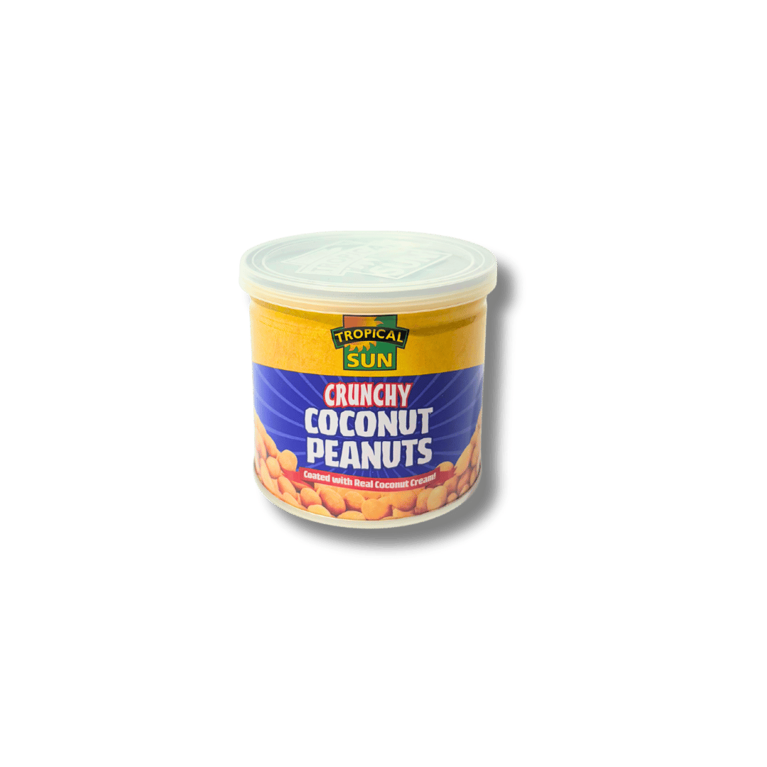 Tropical Sun Crunchy Coconut Peanuts – 300g snack pack with sweet coconut coating