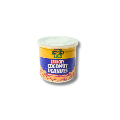 Tropical Sun Crunchy Coconut Peanuts – 300g snack pack with sweet coconut coating
