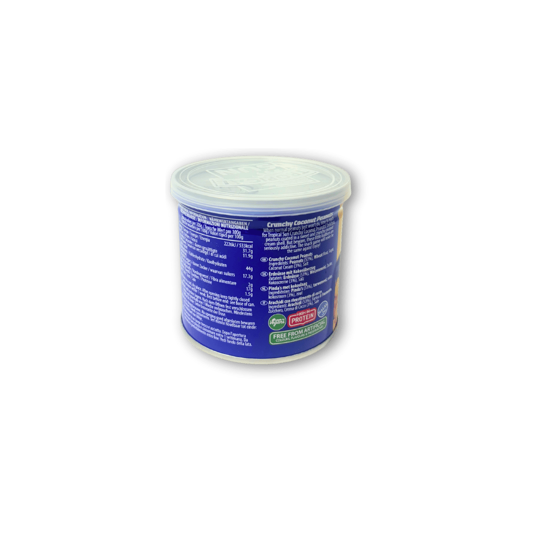 Tropical Sun Crunchy Coconut Peanuts – 300g snack pack with sweet coconut coating