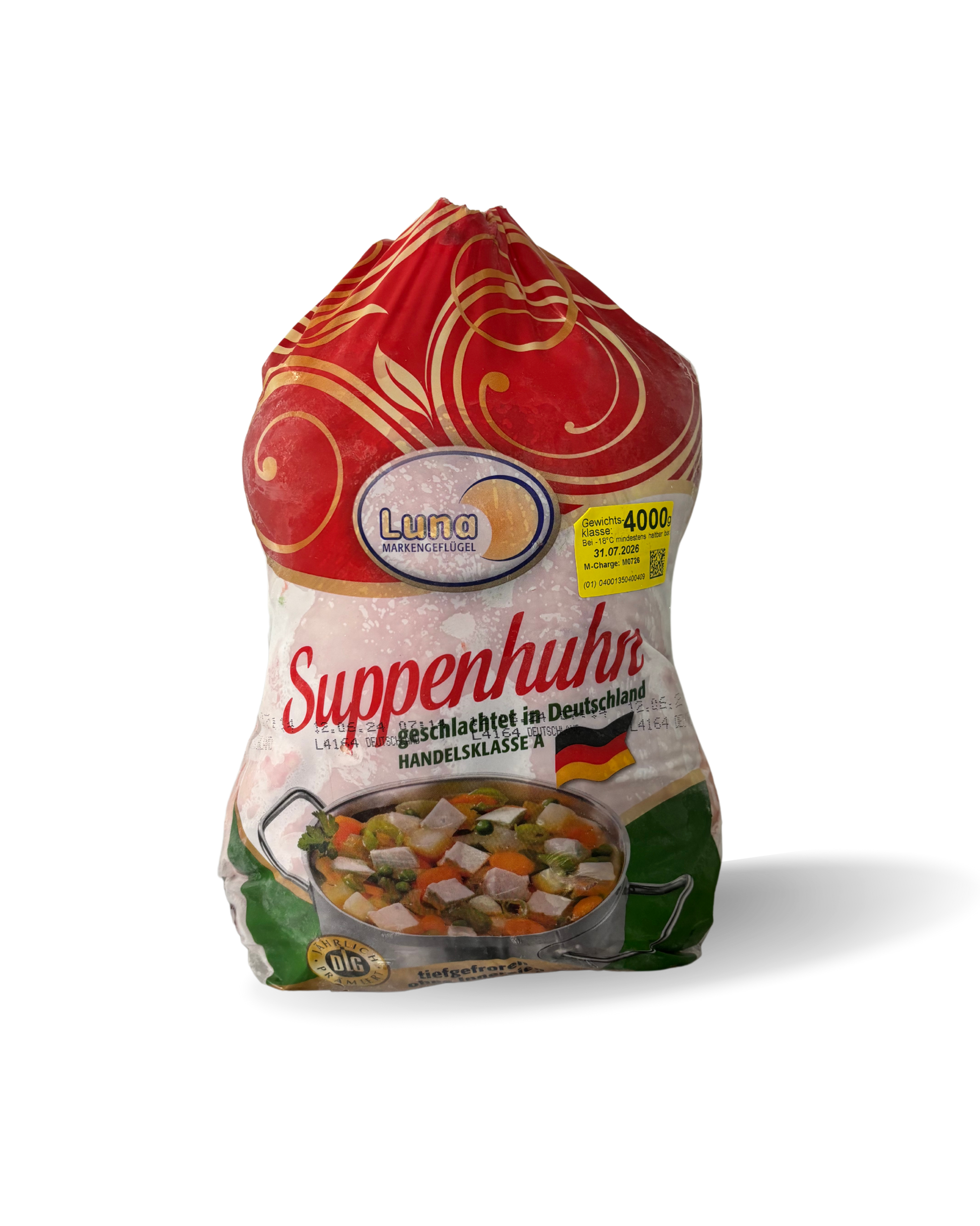 - Luna Suppenhuhn – premium soup hen for rich, collagen-packed broths and stews
