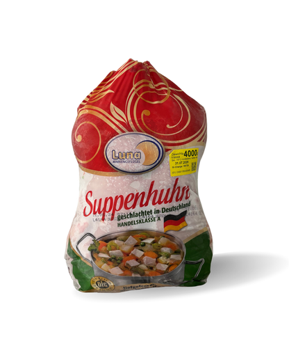 - Luna Suppenhuhn – premium soup hen for rich, collagen-packed broths and stews
