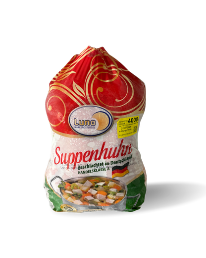 - Luna Suppenhuhn – premium soup hen for rich, collagen-packed broths and stews
