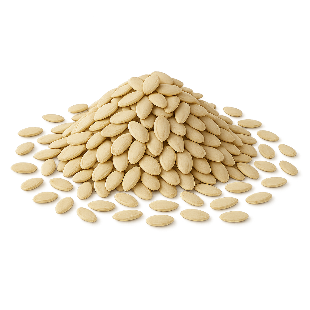 Whole Egusi (Melon Seeds) – 100% dried seeds, retail pack or bulk bag, used for Egusi soup & stews