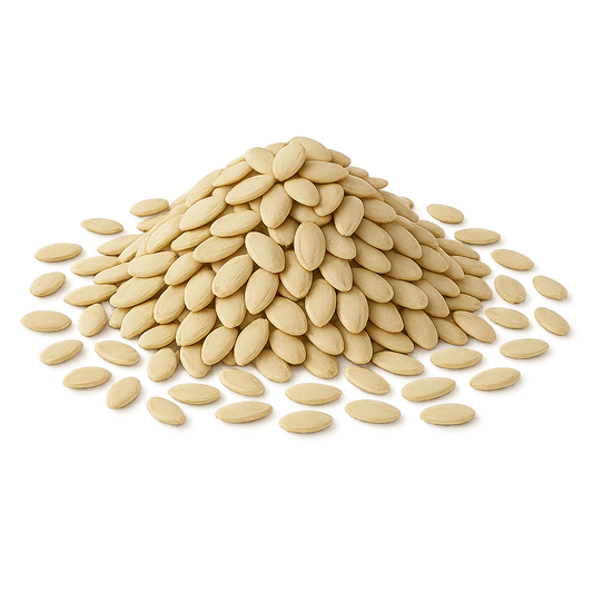 Whole Egusi (Melon Seeds) – 100% dried seeds, retail pack or bulk bag, used for Egusi soup & stews