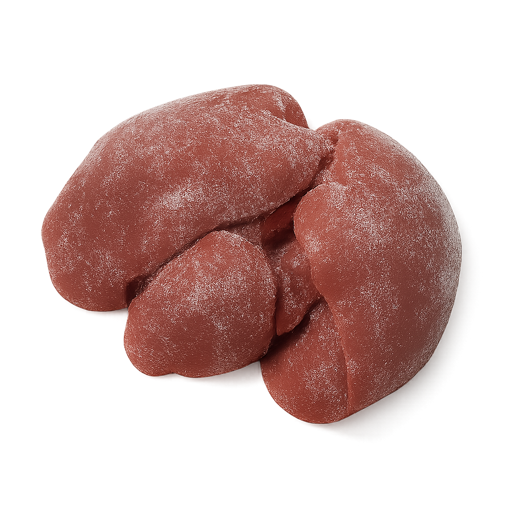 Frozen Chicken Livers – Rich, smooth poultry offal, frozen & packed in Northern Ireland on a white background