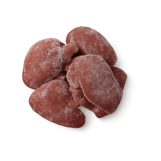 Frozen Hen Livers – Rich, earthy poultry offal, frozen & packed in Northern Ireland on a white background